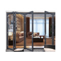 Aluminum Patio Soundproof Glass Sliding Door Interior Exterior Custom Glass Bi Fold Doors